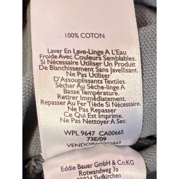 Eddie Bauer Mens 2X Gray Short-Sleeve Polo Shirt Classic Fit 100% Cotton - Picture 8 of 8